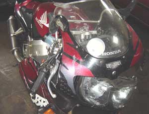 Fireblade after Crash