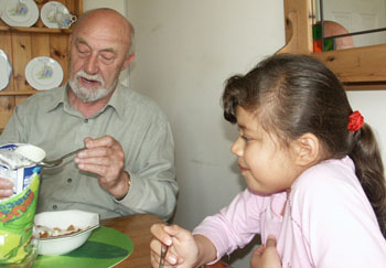 Dad with Abigail