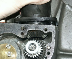 Fitting Bevel Casting in to Crankcase