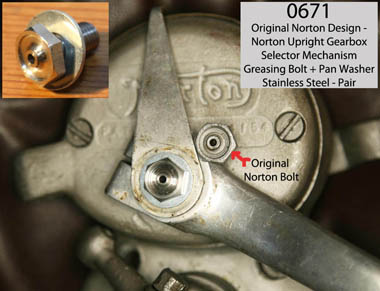 Upright Gearbox Greasing Bolt