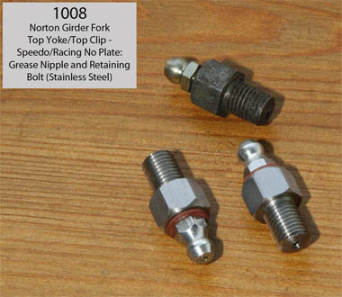 Girder Fork Top Spindle Greasing Bolts