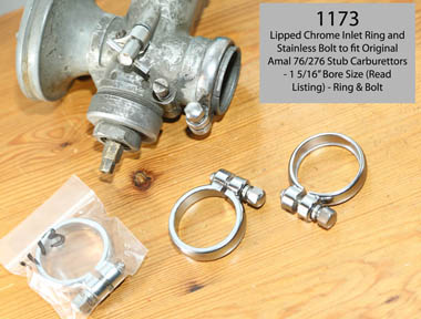 Lipped Amal Carb Ring