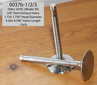 0037B SOHC Exhaust Valves
