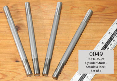 SOHC Stainless Steel Crankcase Studs