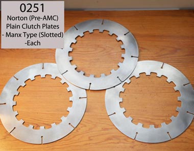 Manx Slotted Clutch Plates
