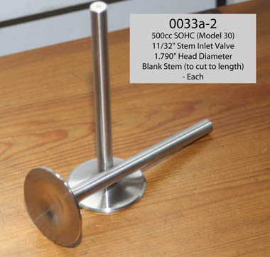 G&S SOHC Sized Inlet Valves
