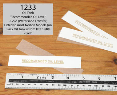 1940s onwards oil tank level transfer