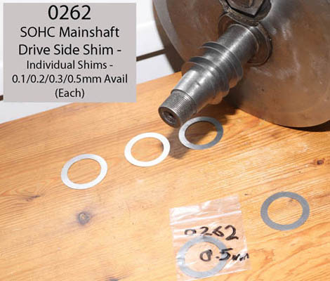 SOHC mainshaft Driveside shim