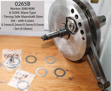 SOHC 30M/40M and Main Timing Side Mainshaft Shim