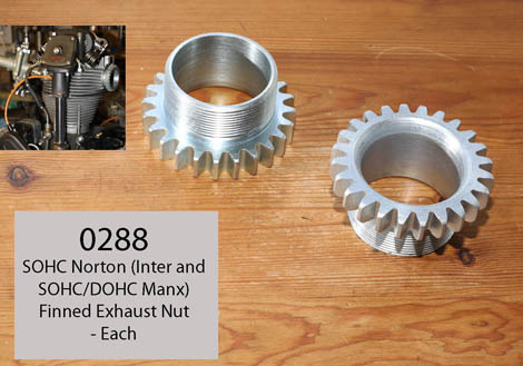 SOHC Finned Exhaust Nut