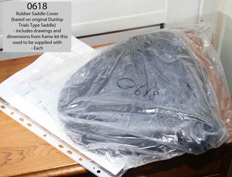 Replica of Dunlop Trials Seat Cover Kit