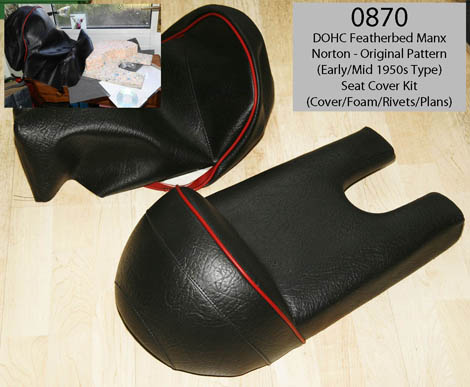 DOHC Manx Norton Original Seat Cover Set