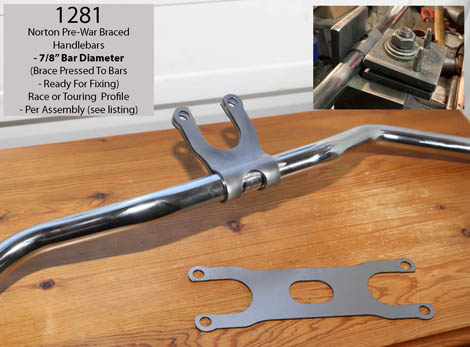 Braced 7/8" Norton Handlebars