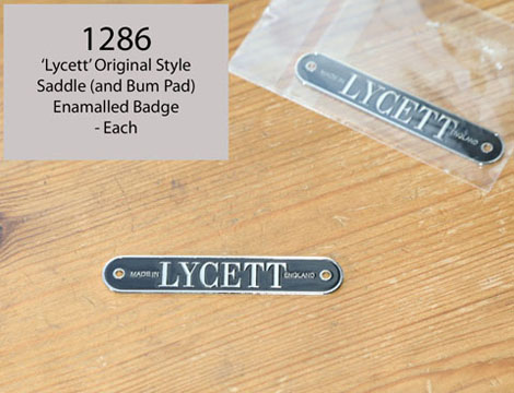 Lycett Saddle Badge
