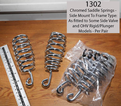 Side Mount Chromed Saddle Springs